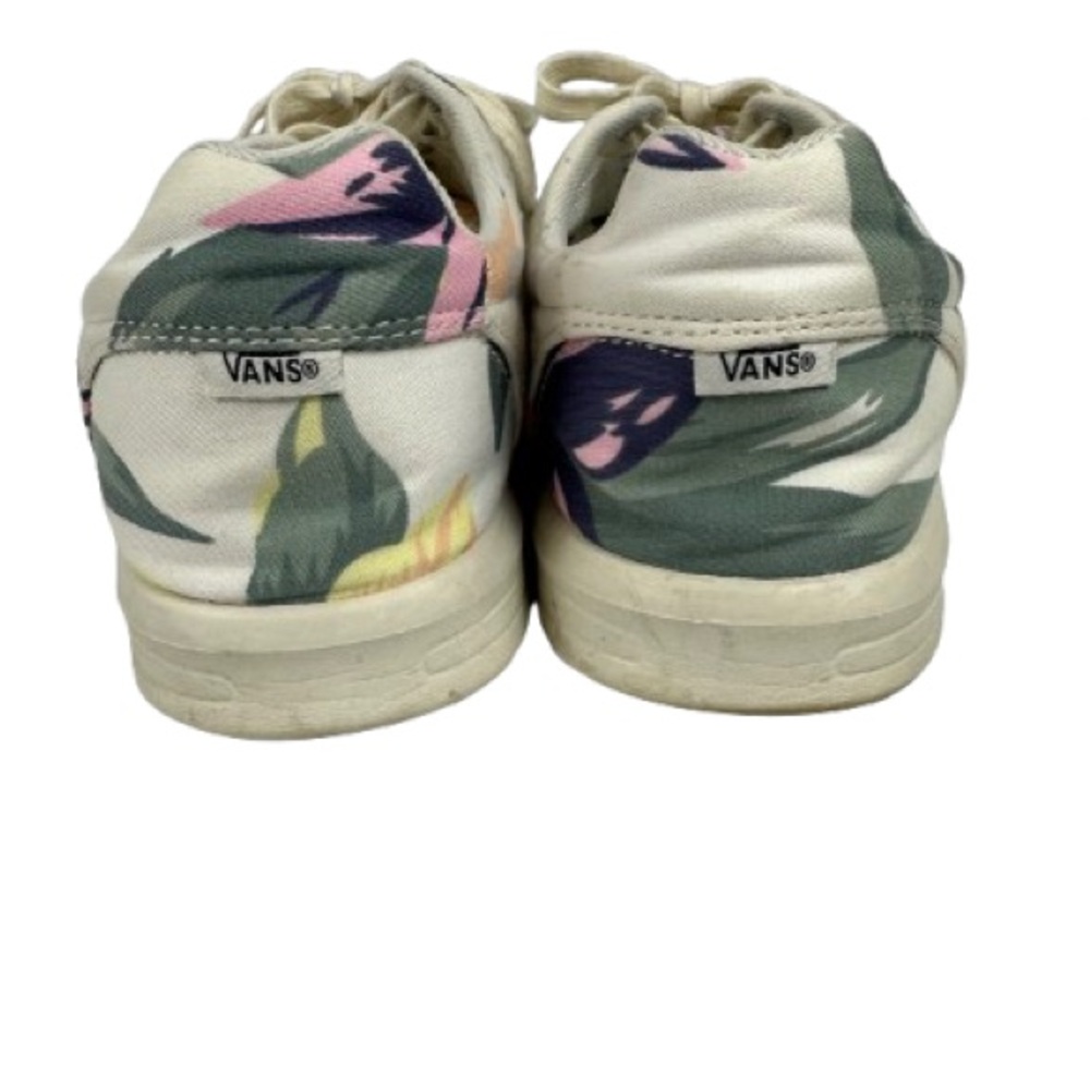 Women’s Vans Sneakers - Cream and Pink Floral Size 9 - Picture 4 of 8